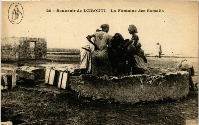 CPA AK Djibouti- La Fontaine des Somalis SOMALIA (831264)