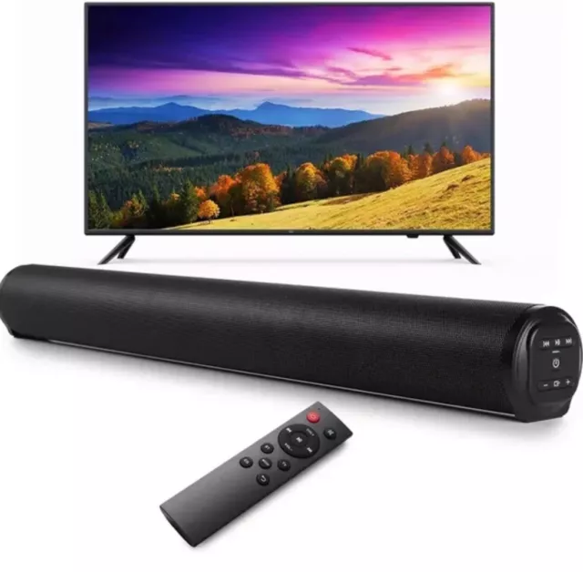 Barre de son TV sans fil Bluetooth, haut-parleur Télé Avec télécommande