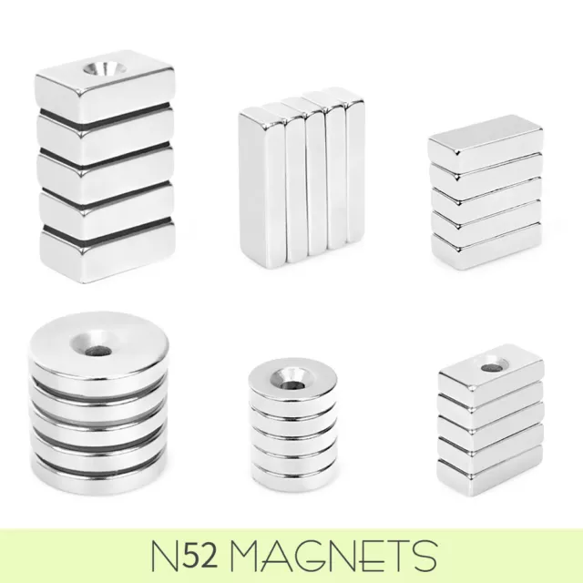 N52 Countersunk Round Cuboid Strong Magnets Rare Earth Neodymium Rare Magnets