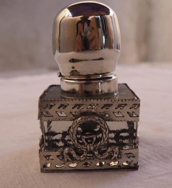 ANCIEN ENCRIER EN verre et métal ou lampe à huile ! EUR 20,00 - FR