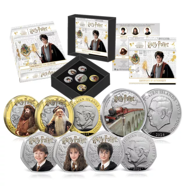 HARRY POTTER ANNUAL Set 2024 Brilliant Uncirculated 50p £2 £5 6