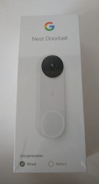 GOOGLE NEST DOORBELL 2nd Generation Wired White 109 00 PicClick