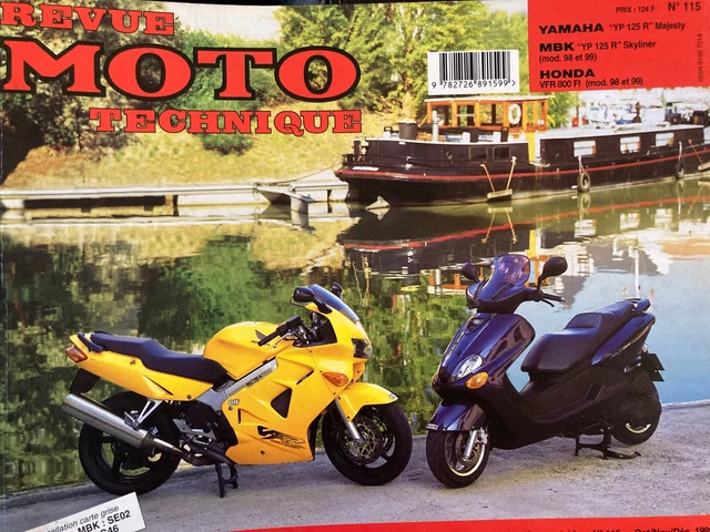 REVUE TECHNIQUE 115 YAMAHA YP 125 R Majesty MBK YP125R Skyliner HONDA VFR 800 FI