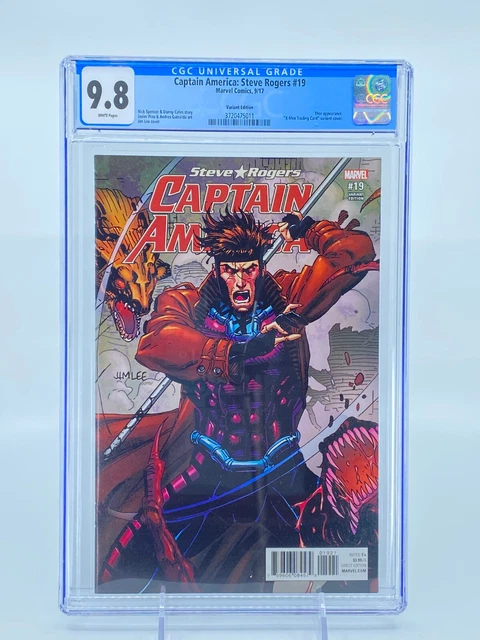 Captain America Steve Rogers #19 Jim Lee X-Men Trading Card Variant CGC 9.8 WP