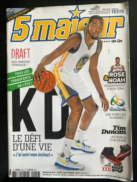 5 MAJEUR n° H-S 19 du 8/2016; KD le défi d'une vie/ Rose & Noah/ Tim Duncan/ Dra