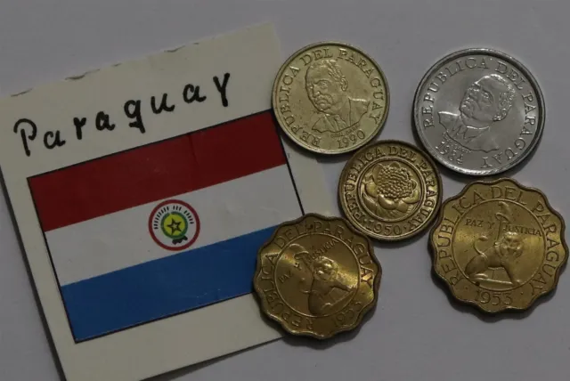 🧭 🇵🇾 Paraguay Old Coins Lot High Grade B55 #20 Ddd28