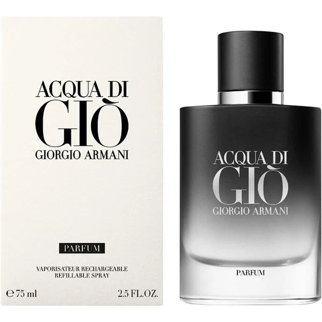 Giorgio Armani Acqua Di Gio 75Ml Parfum Spray For Men Brand New & Sealed