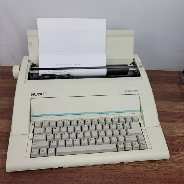 Vintage Royal Scriptor AX-150 Portable Electronic Typewriter Working Condition