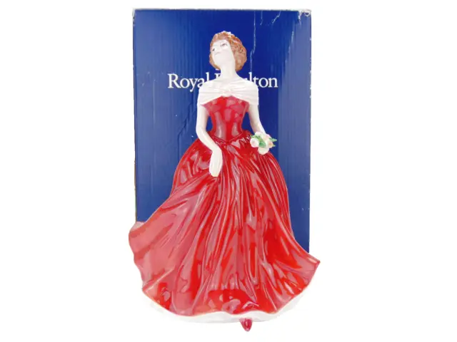 Boxed Royal Doulton Figurine Winter Bouquet HN3919 Bone China Lady Figures