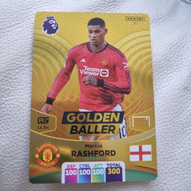 PANINI PREMIER LEAGUE Adrenalyn 2024 23 24 Marcus Rashford Golden