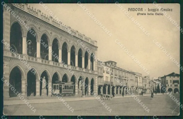 Padova Città Tram PIEGHINA cartolina QT1363