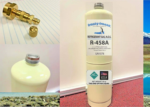 R458a, Refrigerant, EPA APPROVED & eBay Allowed, 18 oz., TDX-20, Bluon
