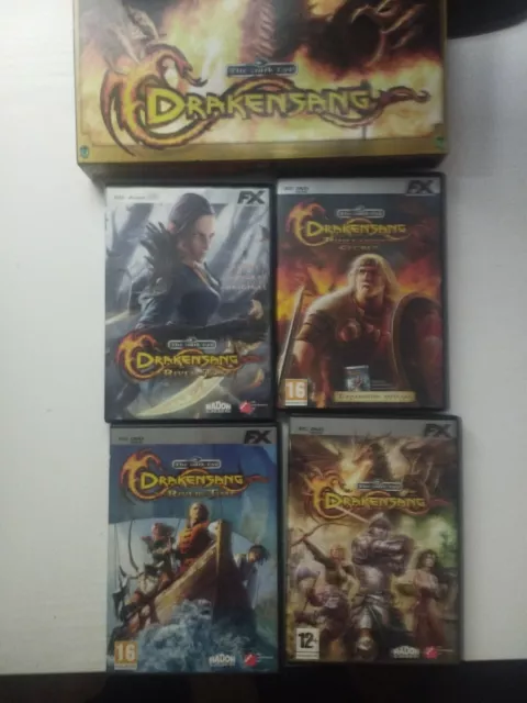 Drakensang The Dark Eye Caja con 3 Juegos de PC + Banda Sonora - 4 x DVD-Rom Am 3