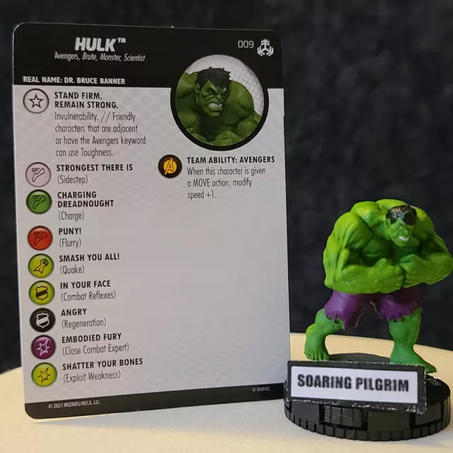 HULK - 009 COMMON War of the Realms Marvel Heroclix #9