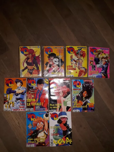 Yoko Magazine Lot De 6 Numeros 1996 /1997 Manga Posters  2.4.6.7.8.10.