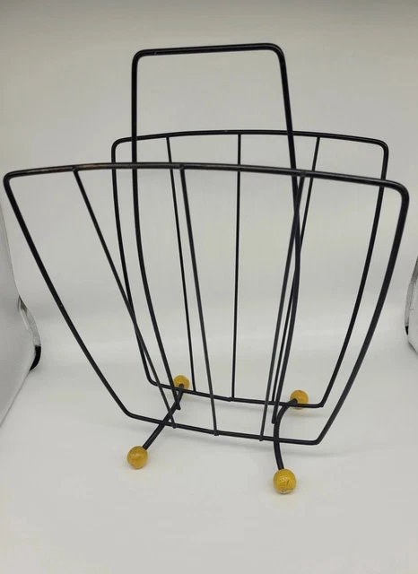 SPUTNIK PAPER RACK Magazine Record Holder Original 1960s Retro Vintage ...