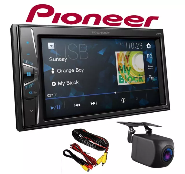 Pioneer 2 DIN Autoradio Multimedia Touchscreen USB AUX inklusive Rückfahrkamera