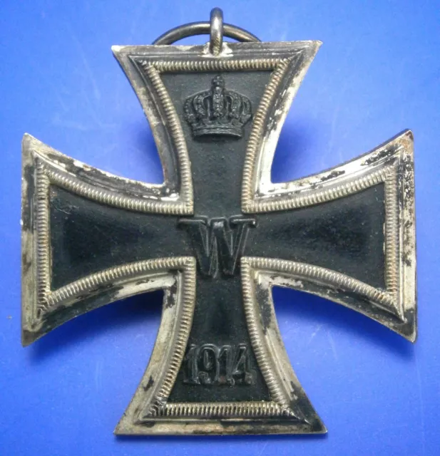Antique German WWI "FW" 2nd Class Iron Cross Medal 1913-1914