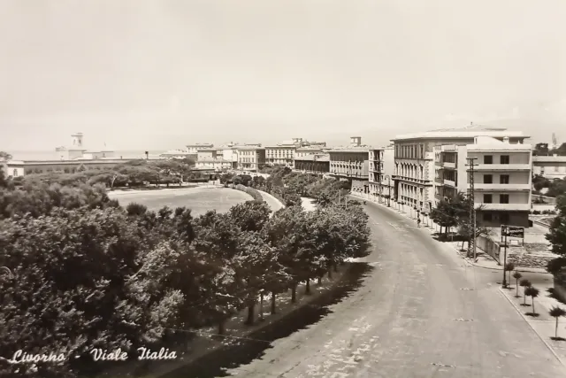 Cartolina - Livorno - Viale Italia - 1955 ca.