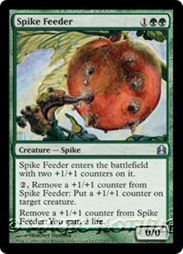 SPIKE FEEDER Commander 2011 MTG Green Creature  Spike Unc