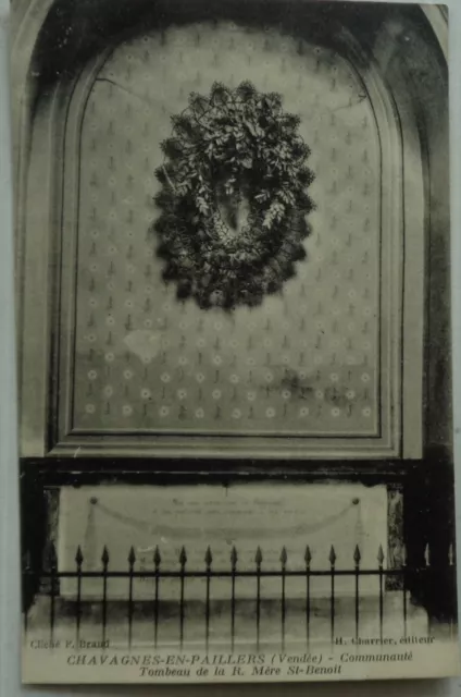 Chavagnes IN Palermo 85 CPA Community Tomb Of La Mother St Benoit Good Condition