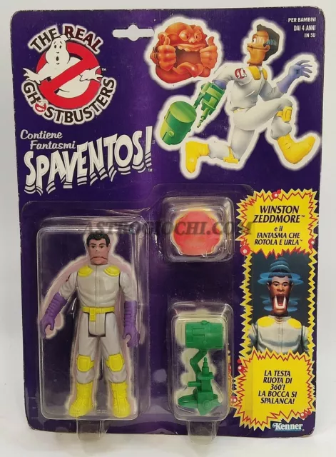 The Real Ghostbusters Winston Zeddmore Spaventosi Kenner 80 Sigillato Vintage