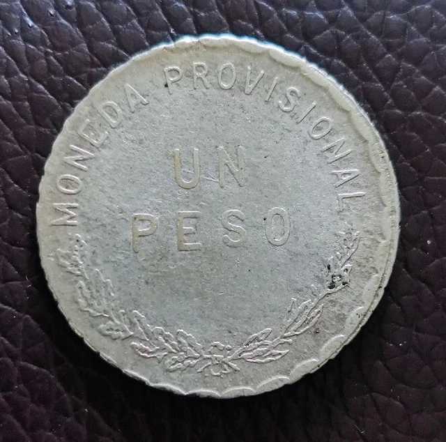 Mexico 1915 Un Peso Oaxaca Silver Revolutionary Mexican Coin