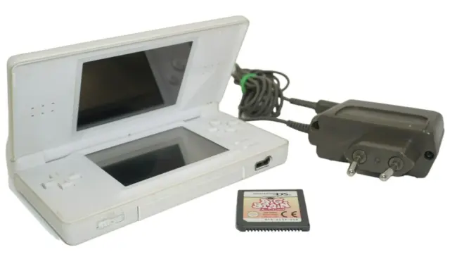 Nintendo DS Lite Weiß Handheld mit Spiel #14