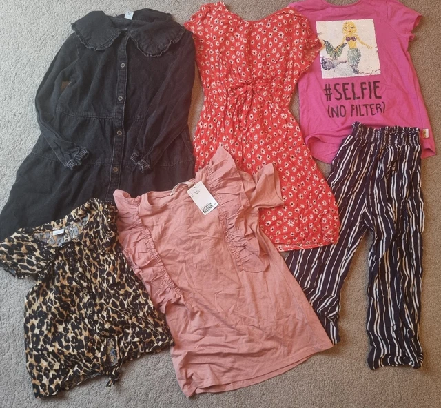 girls 8-9 years bundle dress trousers top 6 items tu Next h&m