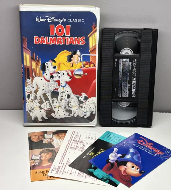 Disney’s 101 Dalmatians VHS Video Tape Black Diamond Classics BUY 2 GET 1 FREE!