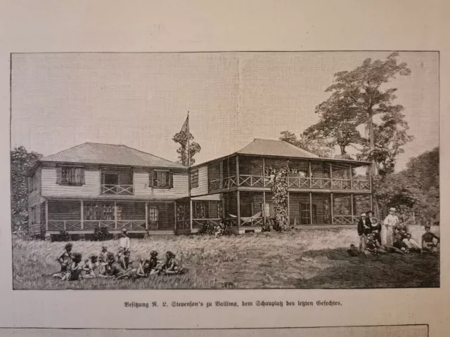 1899 Zeitungsdruck 521 Samoa Kolonien