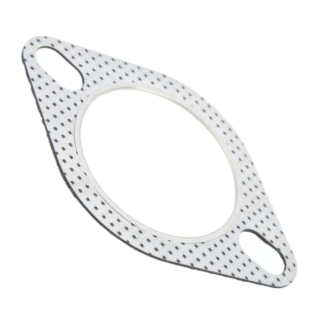 Exhaust Gasket Perforated Steel 2 For 2.5in/63mm Flange Pipe Turbo Vehic✧