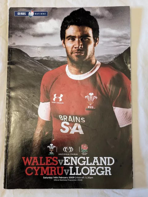 Wales V England Saturday 14Th February 2009 Official Match Programme