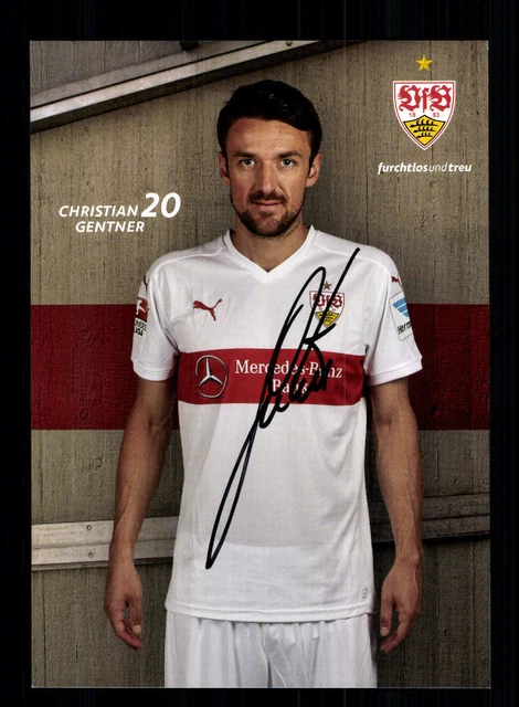 CHRISTIAN GENTNER AUTOGRAMMKARTE VfB Stuttgart 201516 Original + A