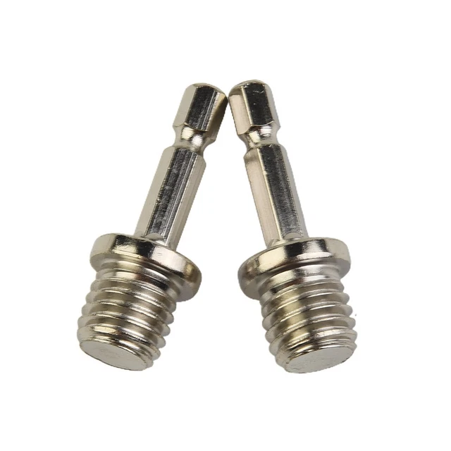 2pcs 1/4 Hexagon Connecting Rod Adapter Drill Chuck M14 Polishing-Disc-Connectin