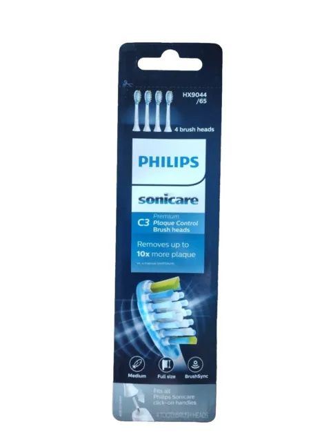 Control de placa premium Philips HX904465 Sonicare C3 - 4 cabezales de cepillo