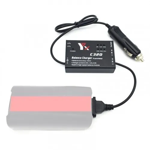 12.6V 2A Car Charger Fast Balance Battery Charge for Parrot Bebop 2 RC Drone