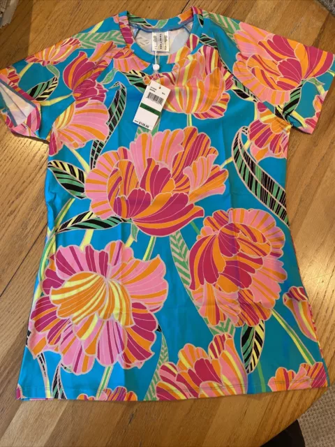 NWT Trina Turk POPPY LARGE Rashguard T  Shirt NWT $128