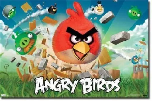 2011 ROVIO ANGRY BIRDS POSTER 34x22 FREE SHIPPING TRENDS #1303