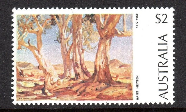 1974 Australian Paintings - $2 Red Gums of the Far North (1) MNH