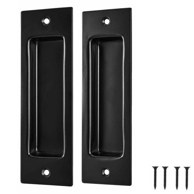 6.5&quote; Sliding Barn Door Handle,2 Pack Finger Flush Pull Heavy Du...