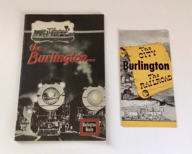 Burlington Route Souvenirs Lot 2 Chicago Burlington Quincy Railroad Lines 1933
