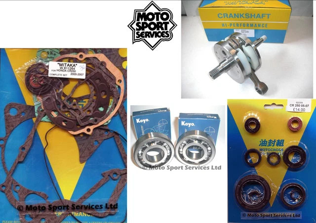 Kit De Reconstruction Moteur Complet Mitaka – Pour Honda CR85 2005-2007 – Inclut Vilebrequin – Neuf