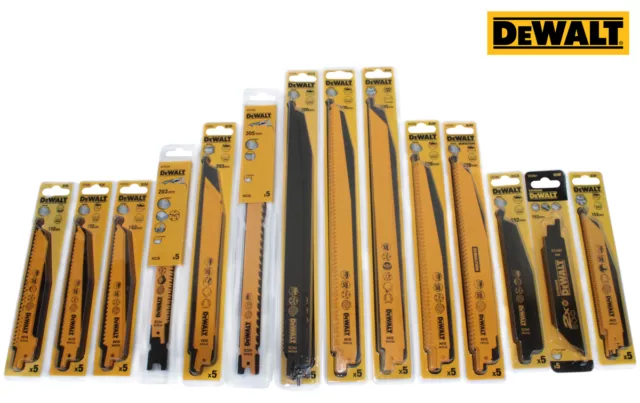 DeWALT Säbelsägeblätter 5er Pack +AUSWAHL+ Extreme Demolition Progressor BiM HCS