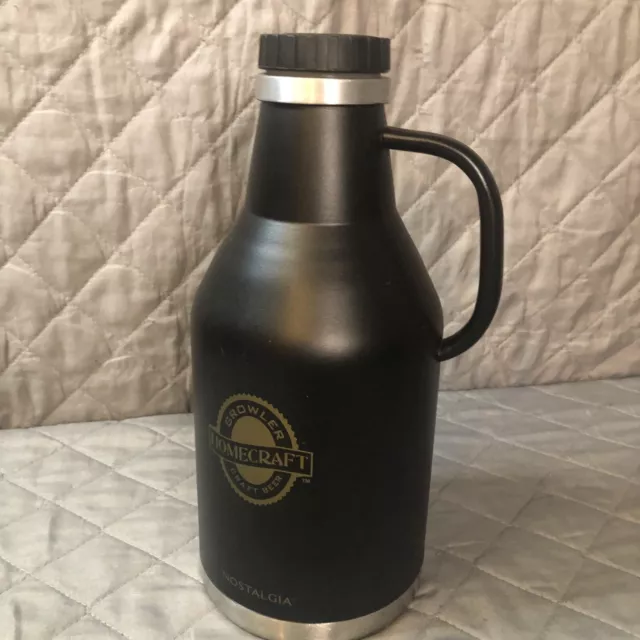 NOSTALGIA HomeCraft Beer Growler 64oz. Stainless  CO2 System * Canister Only*