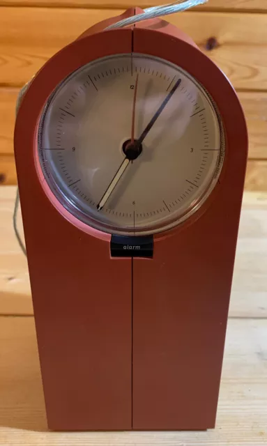 STARCK ALESSI COO COO Alarm Clock Radio AM/FM vintage Philippe Starck 1998 brown