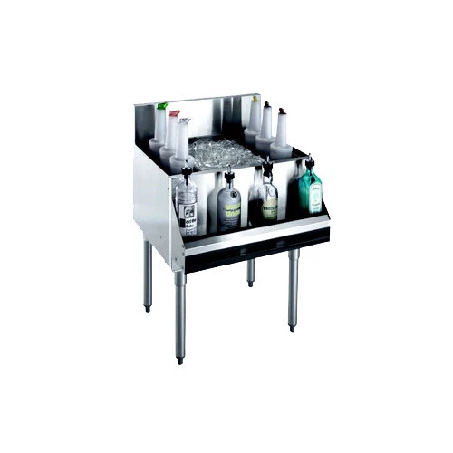 Krowne Metal KR19-30DP-10 Royal 1800 Series 30"W Underbar Ice Bin/Cocktail Unit