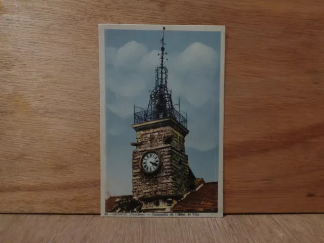 cpa orange,campanille de l'hotel de ville