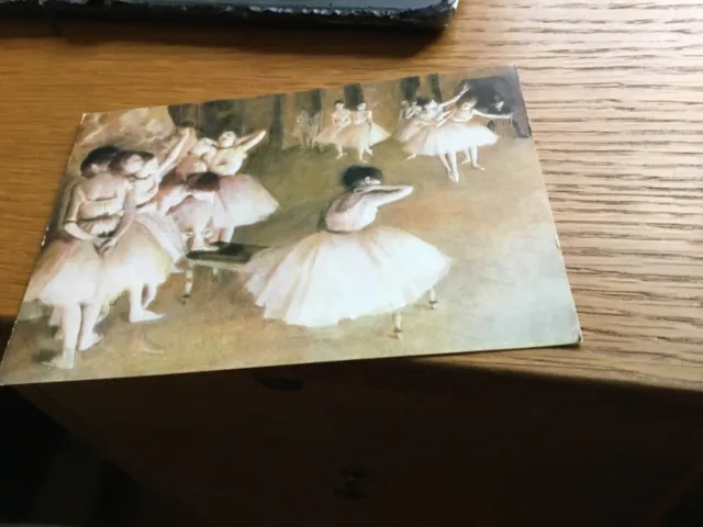 Repetition D Un Ballet sur la Scene. Medici Society. Edgar Degas Postcard