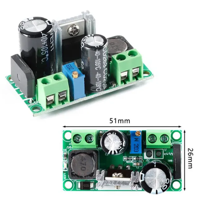 AC/DC To DC Buck Step Down Converter Module LM2596HV Adjustable Step-Down Module